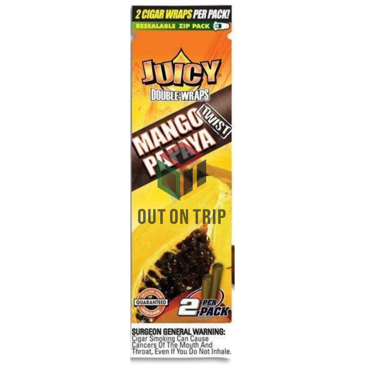 Juicy Double Wraps Blunt - Mango Papaya Flavour
