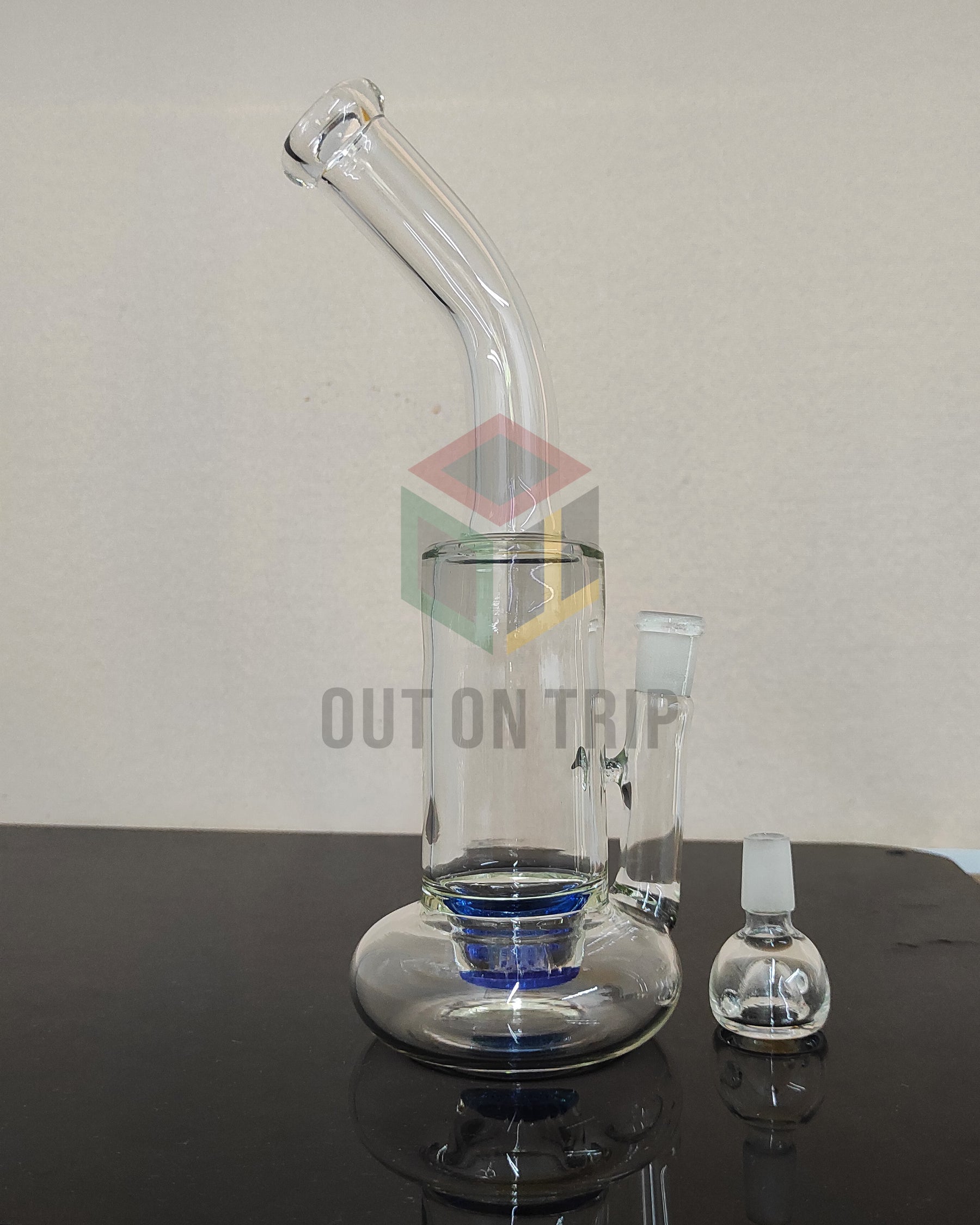 10 Inch Can  Assorted Colors Bong with Honeycomb Percolator