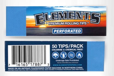 Elements ROLLING PAPER FILTER TIPS/ROACH Pack of 3 or 5 - Outontrip