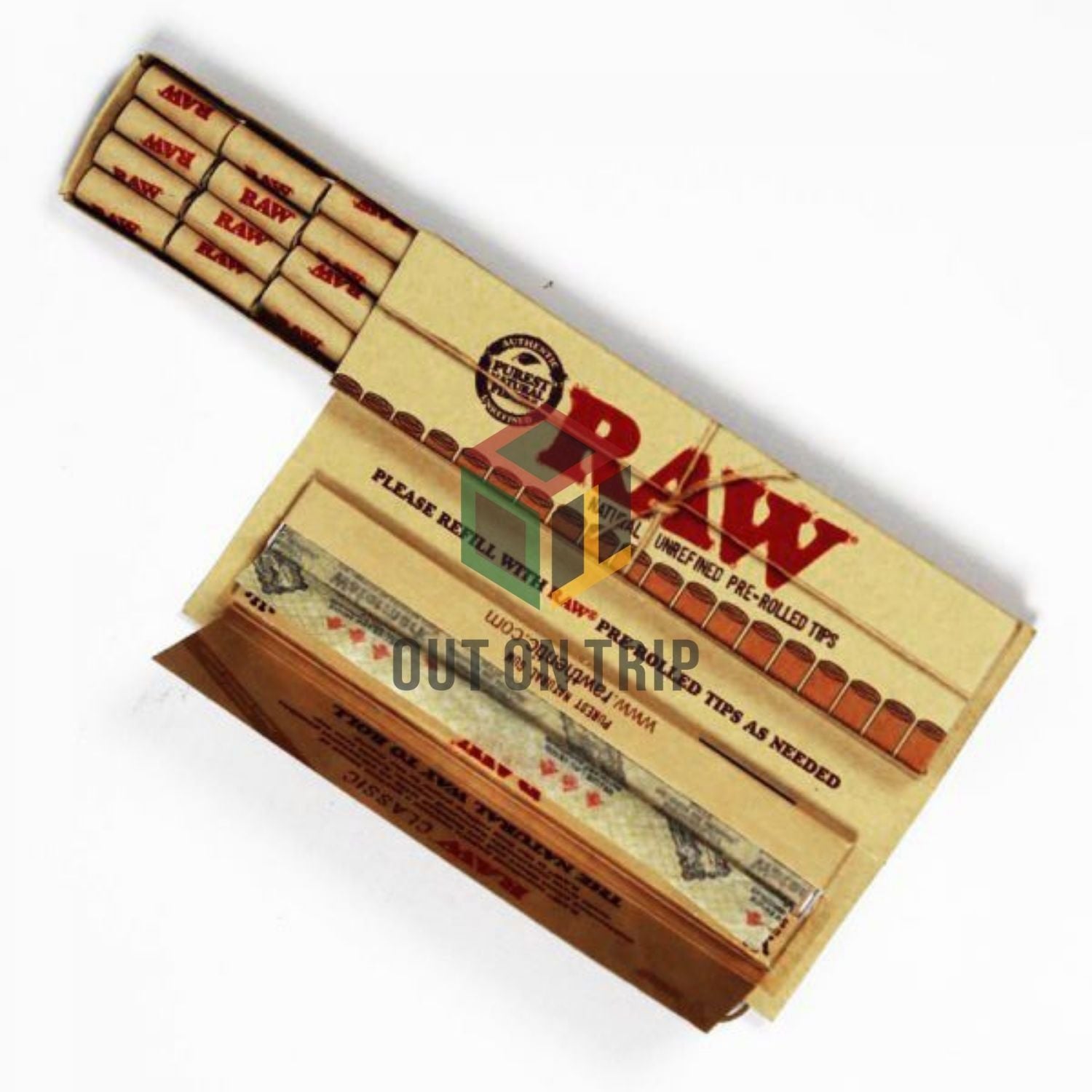 RAW Classic Connoisseur - King Size Rolling Papers with Pre-Rolled Tips