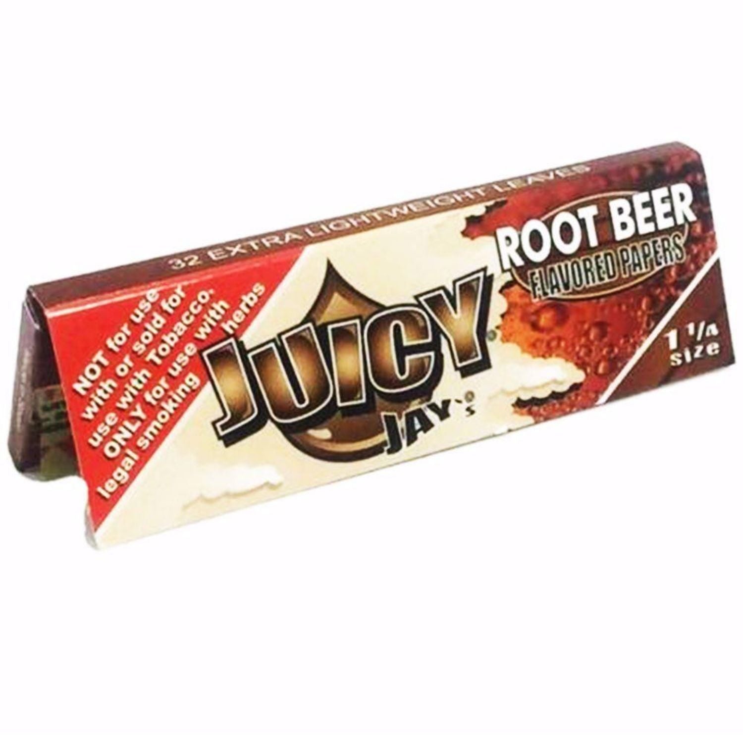 Juicy Jay Rolling Papers - Root Beer Flavor - 1 1/4 Size