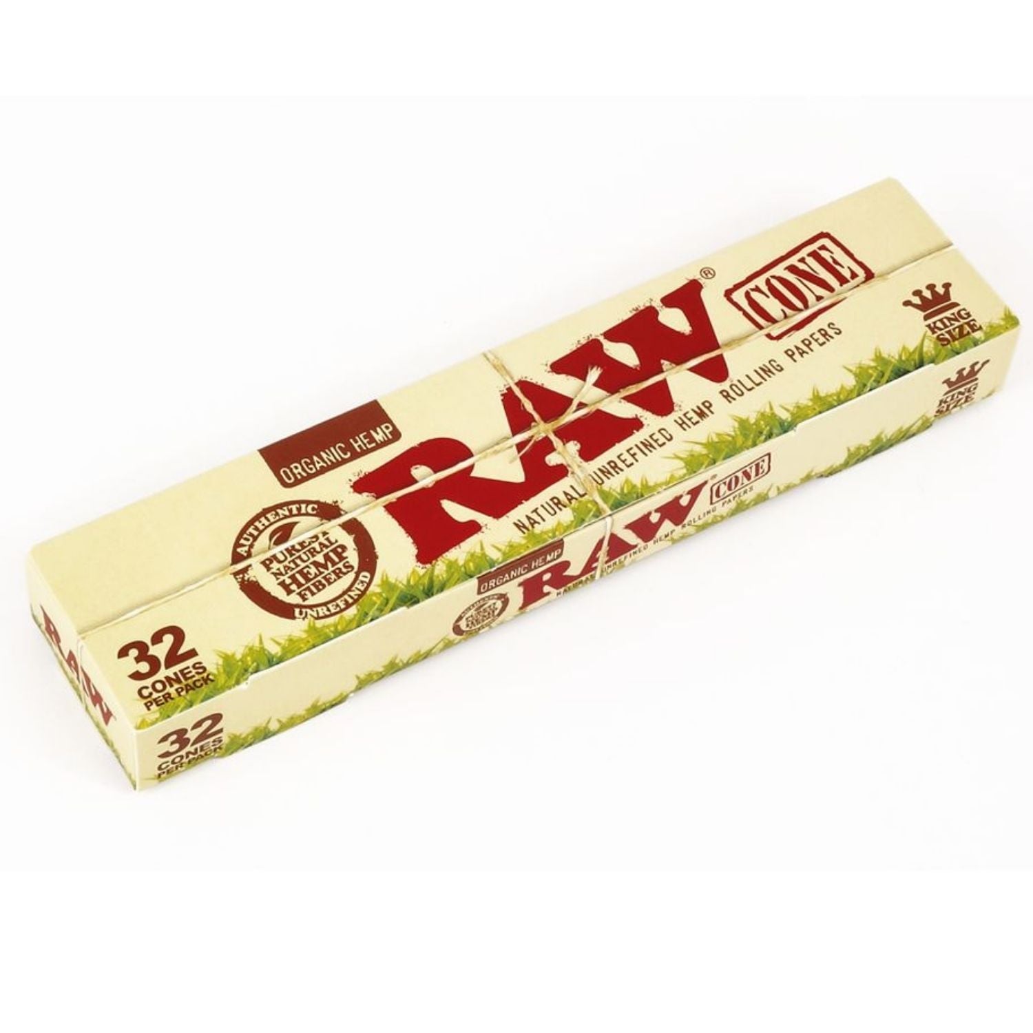 RAW Organic Prerolled Cones King Size - 32 Cones