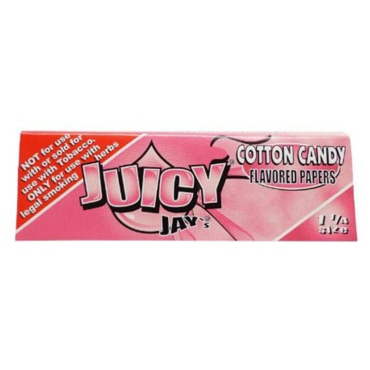 Juicy Jay Rolling Papers - Cotton Candy Flavor - 1 1/4 Size