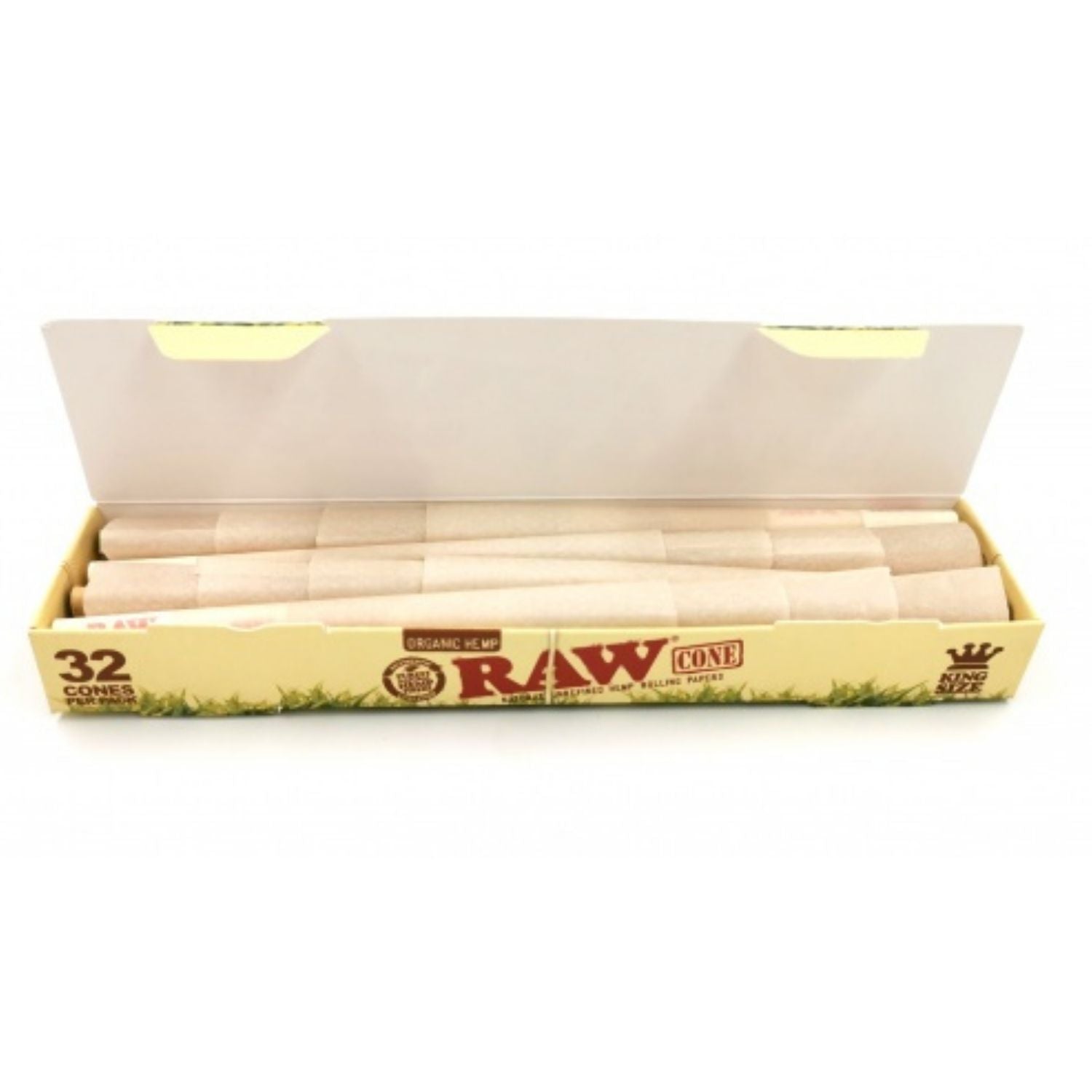 RAW Organic Prerolled Cones King Size - 32 Cones