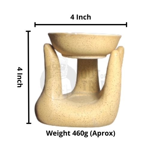 Ceramic Aroma Tea Light Burner Oil Diffuser - Hand Design