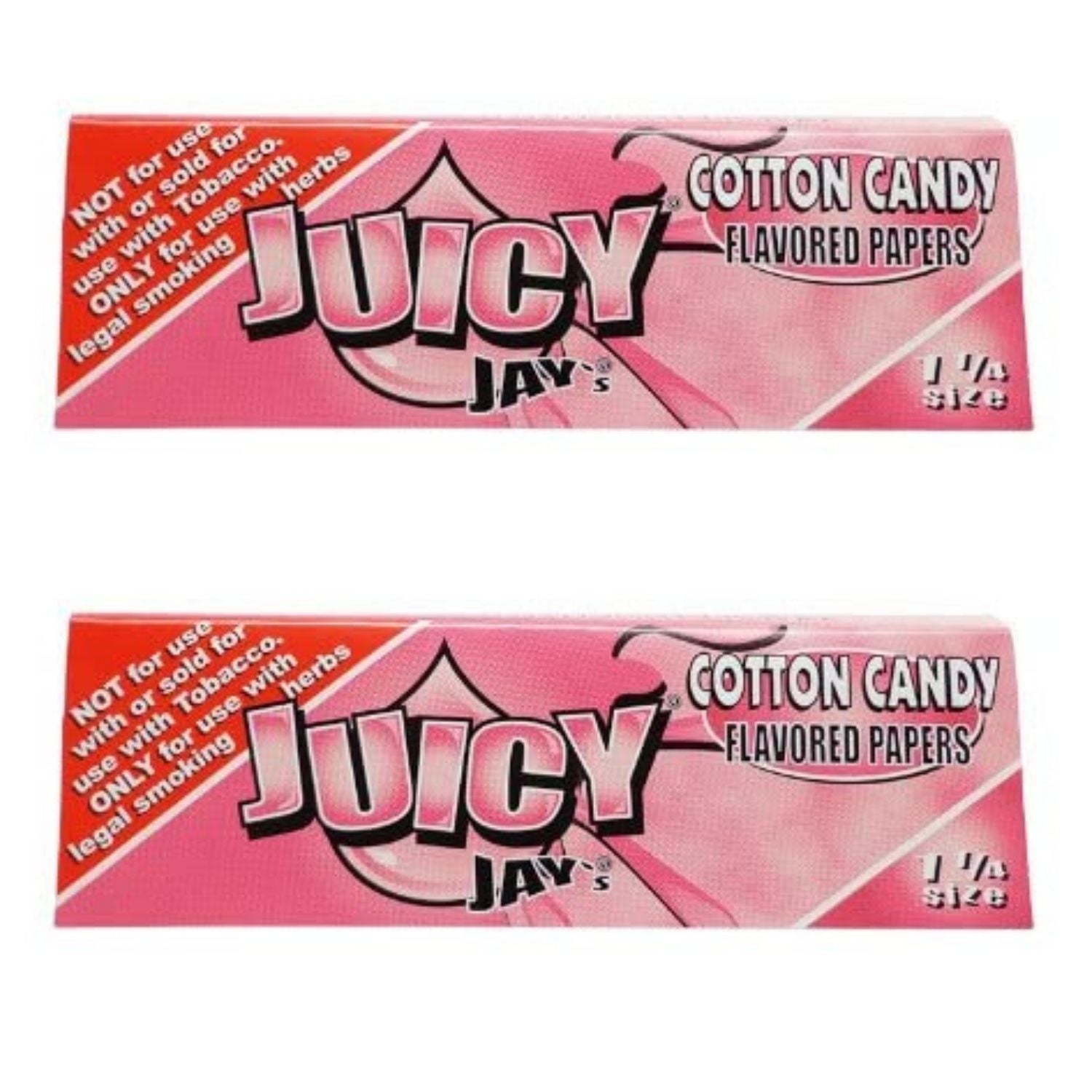 Juicy Jay Rolling Papers - Cotton Candy Flavor - 1 1/4 Size