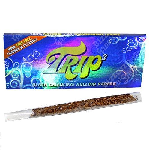 Trip2 Transparent Rolling Paper King Size - 40 Leaves
