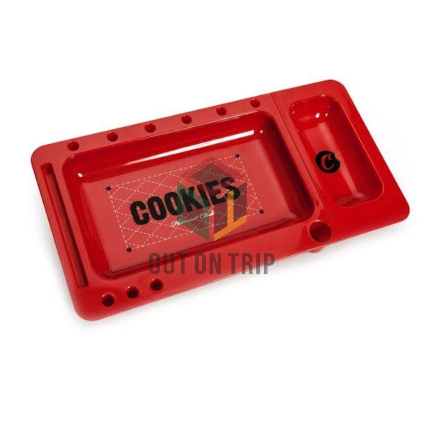 COOKIES ROLLING TRAY - RED/BLACK