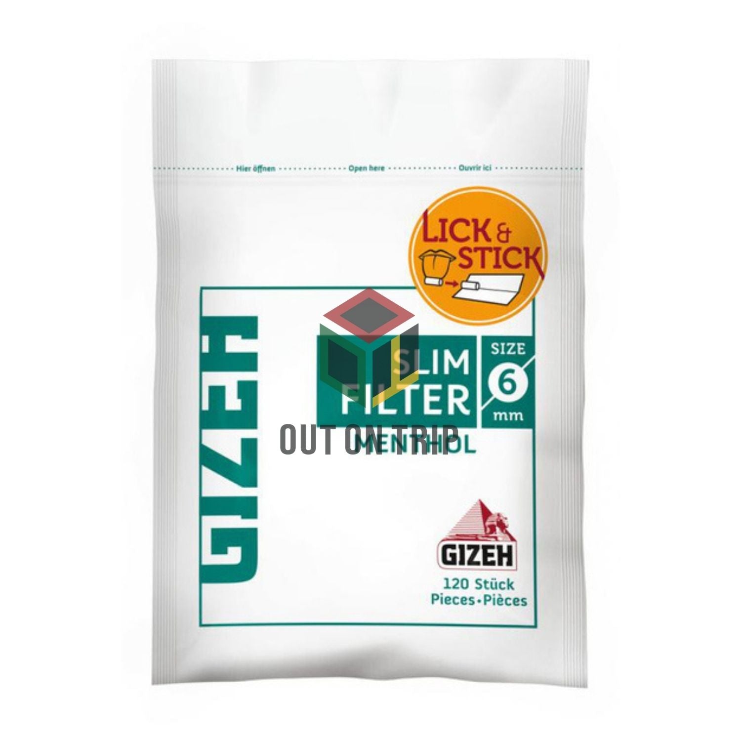 Gizeh Menthol Slim Filter 6mm - 120 Tips