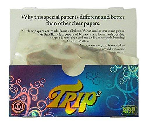 Trip2 Transparent Rolling Paper King Size - 40 Leaves