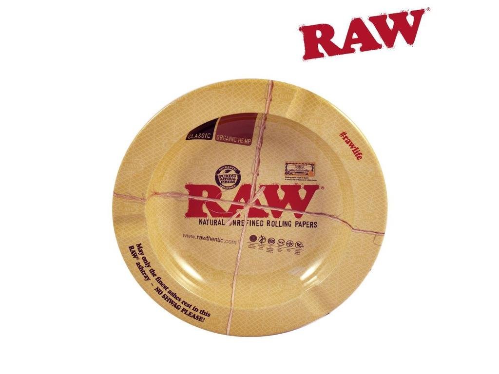 Raw Round 5.5-Inch Metal Small Ash Tray - Outontrip