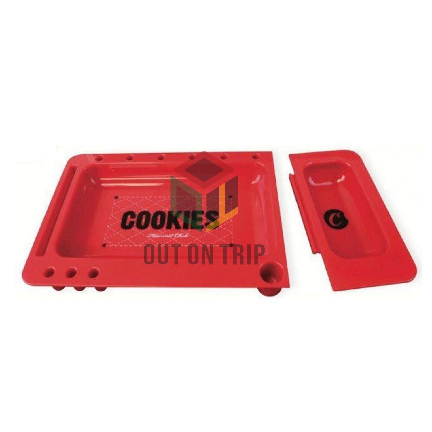 COOKIES ROLLING TRAY - RED/BLACK