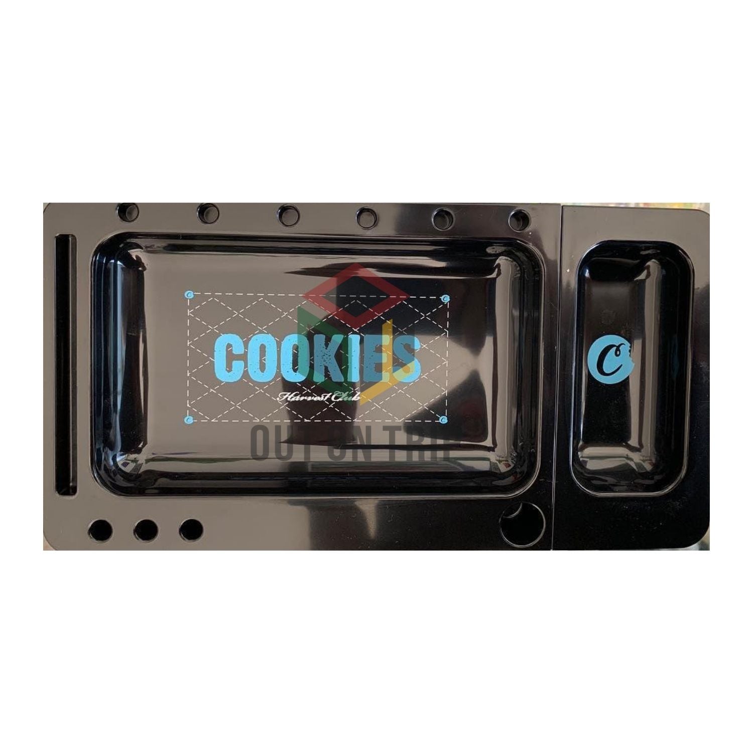 COOKIES ROLLING TRAY - RED/BLACK