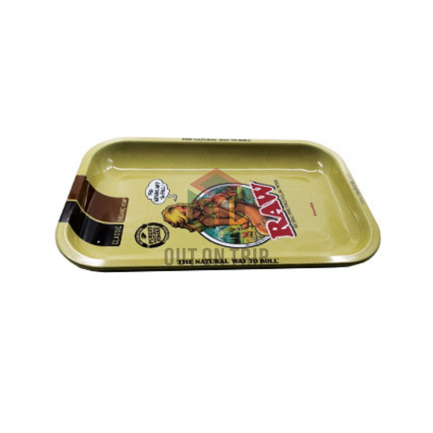 RAW Girl Metal Rolling Tray - Medium