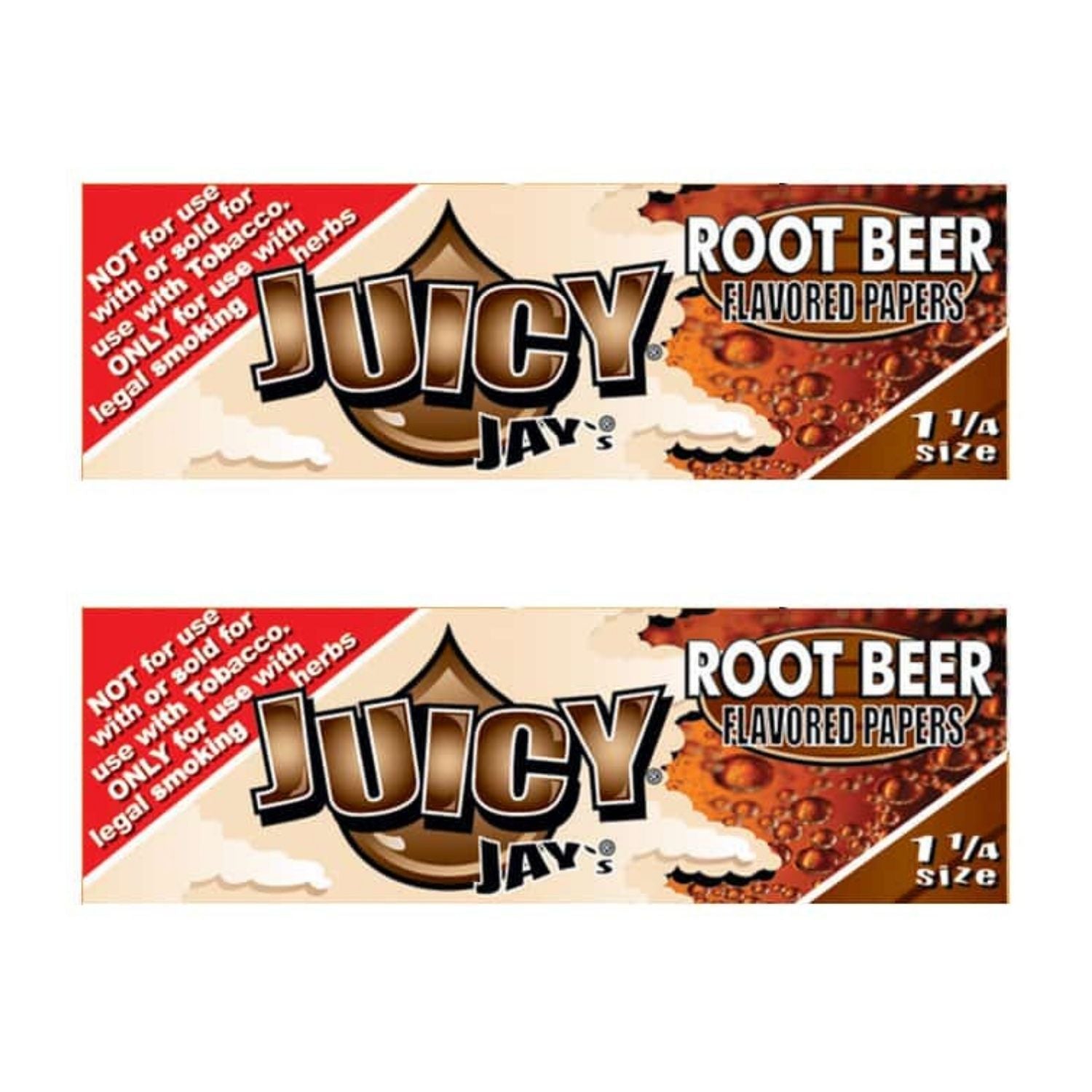 Juicy Jay Rolling Papers - Root Beer Flavor - 1 1/4 Size