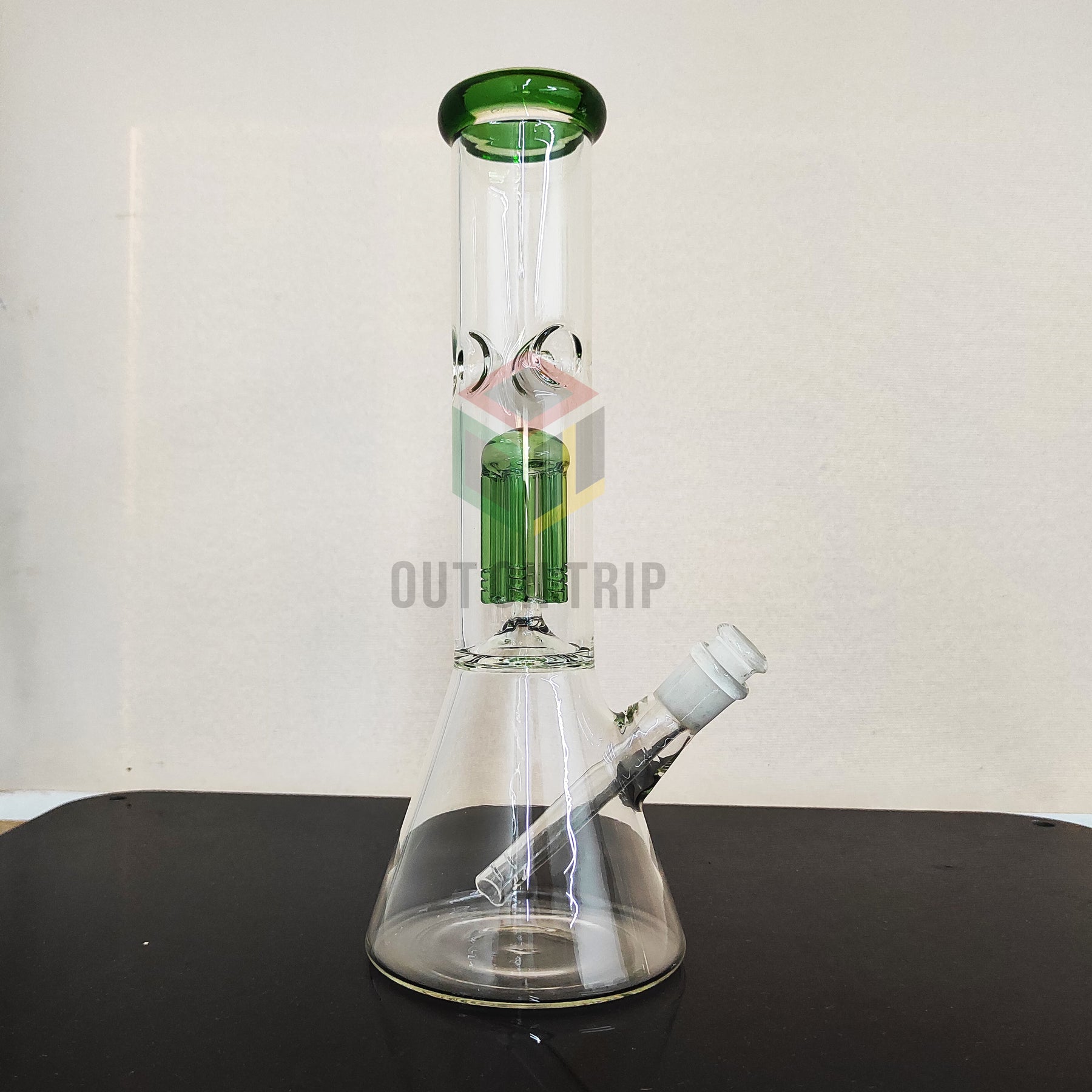 12 Inch Conical Assorted Colors Bong with Ice Catcher & Tree Percolator