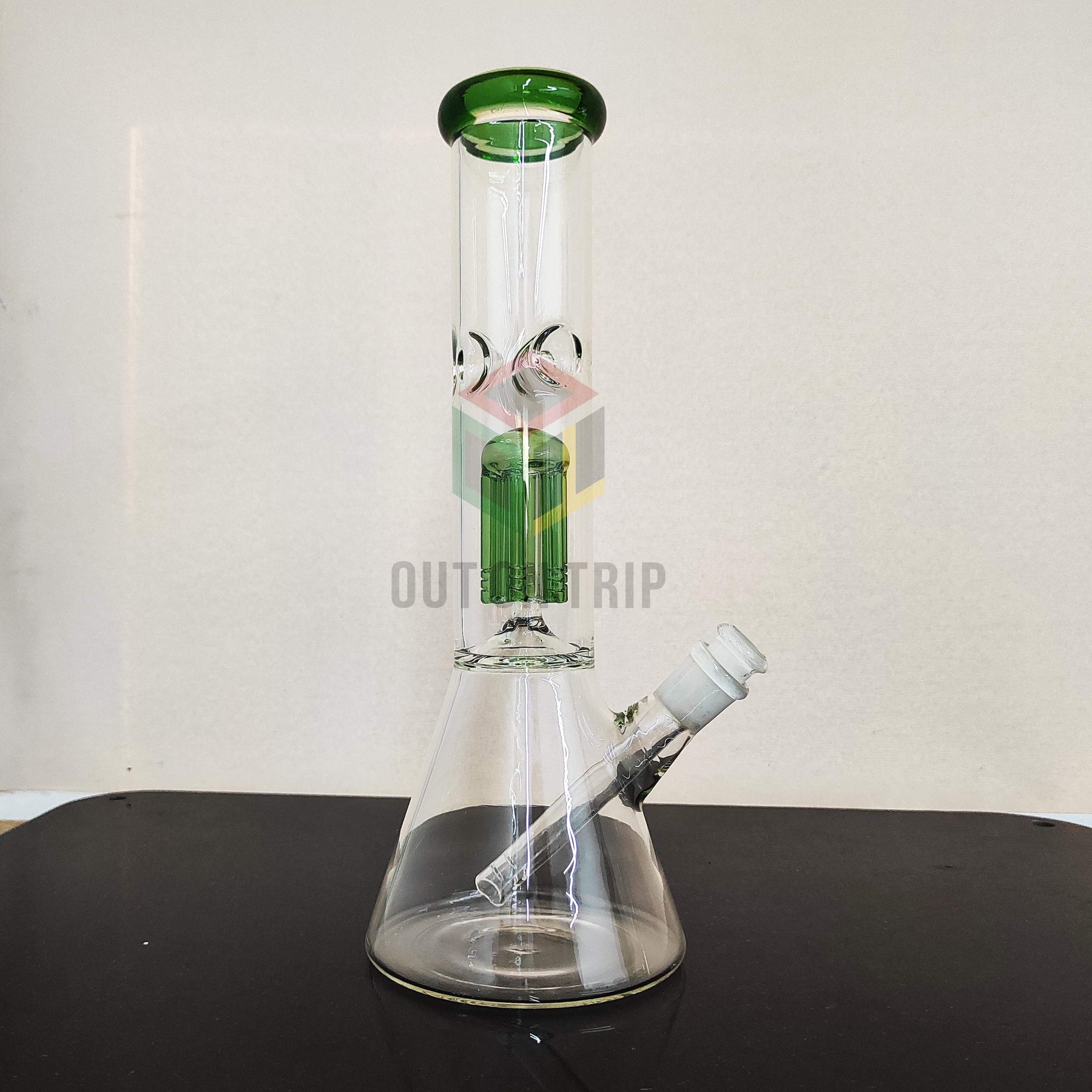 8 Inch Conical Assorted Colors Bong with Ice Catcher & Tree Percolator