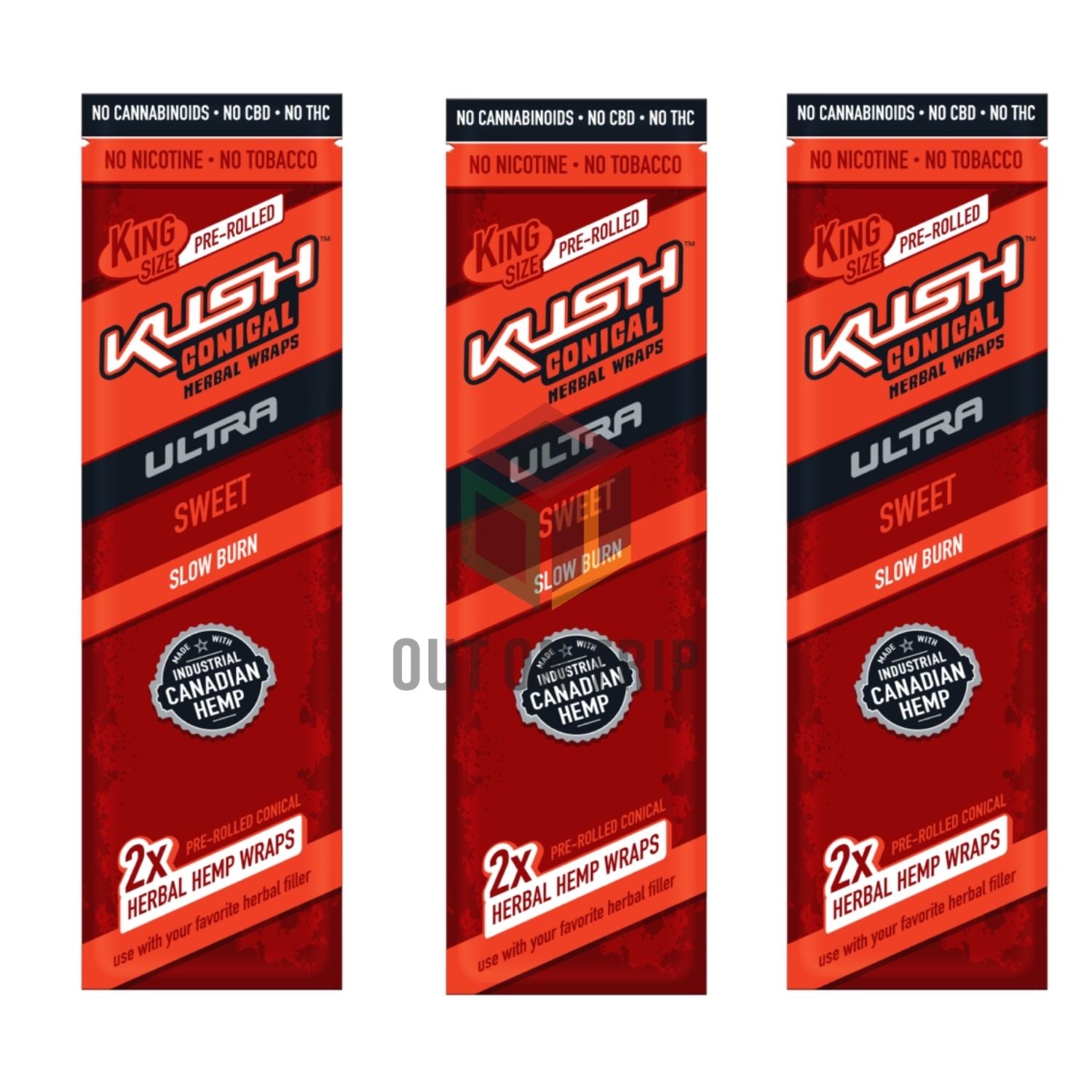 KUSH CONICAL HERBAL PREROLLED WRAPS ULTRA - Sweet