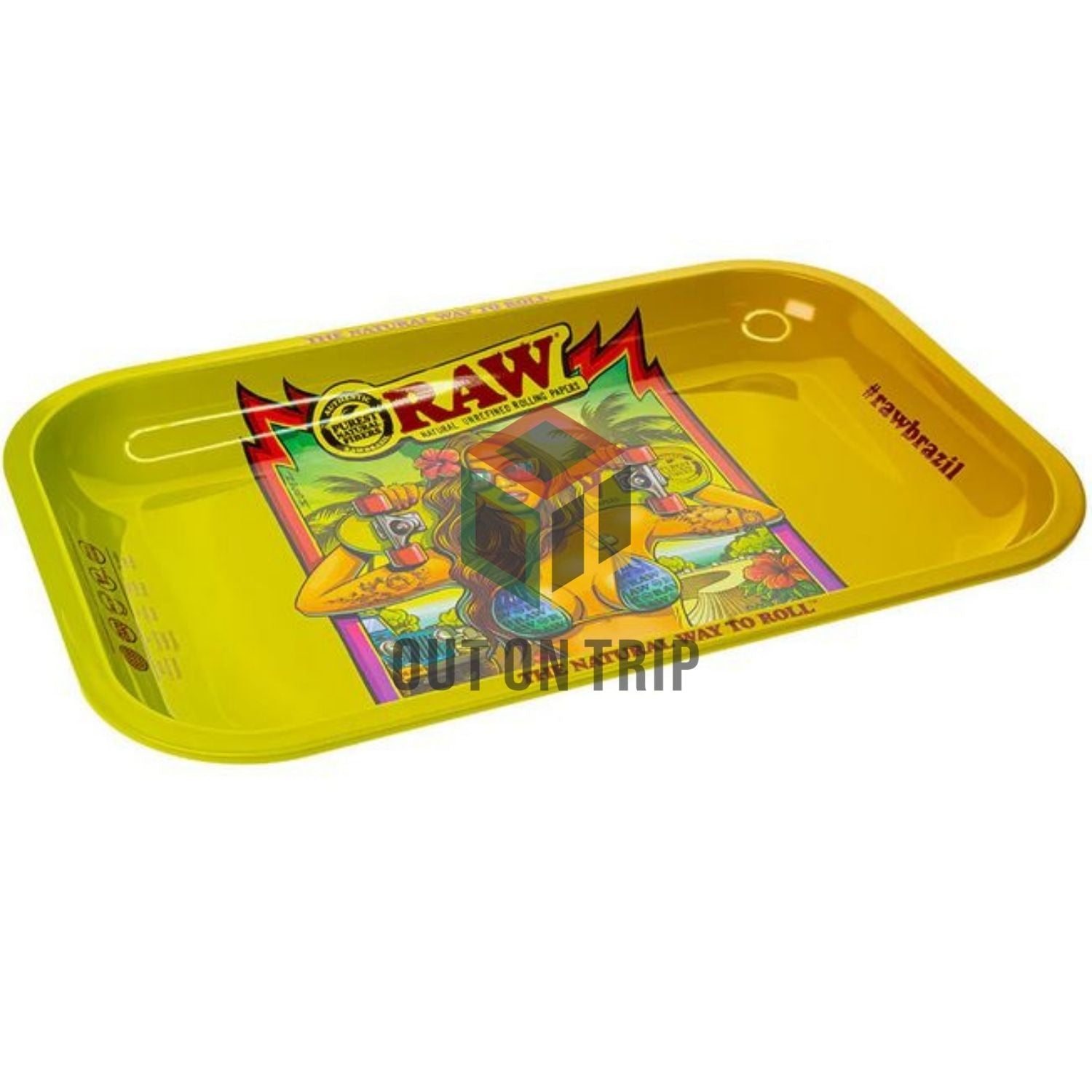 RAW Brazil Rolling Tray - Small Tray - Second Edition