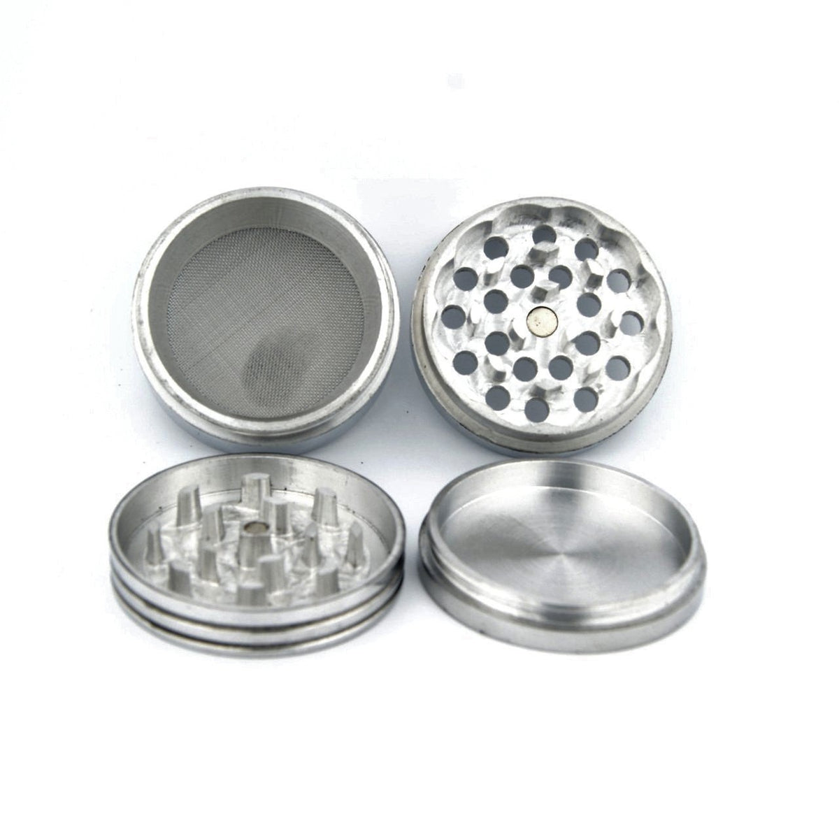 Classic Metallic Herb crusher/Grinder Medium with filter (42 mm) - Outontrip