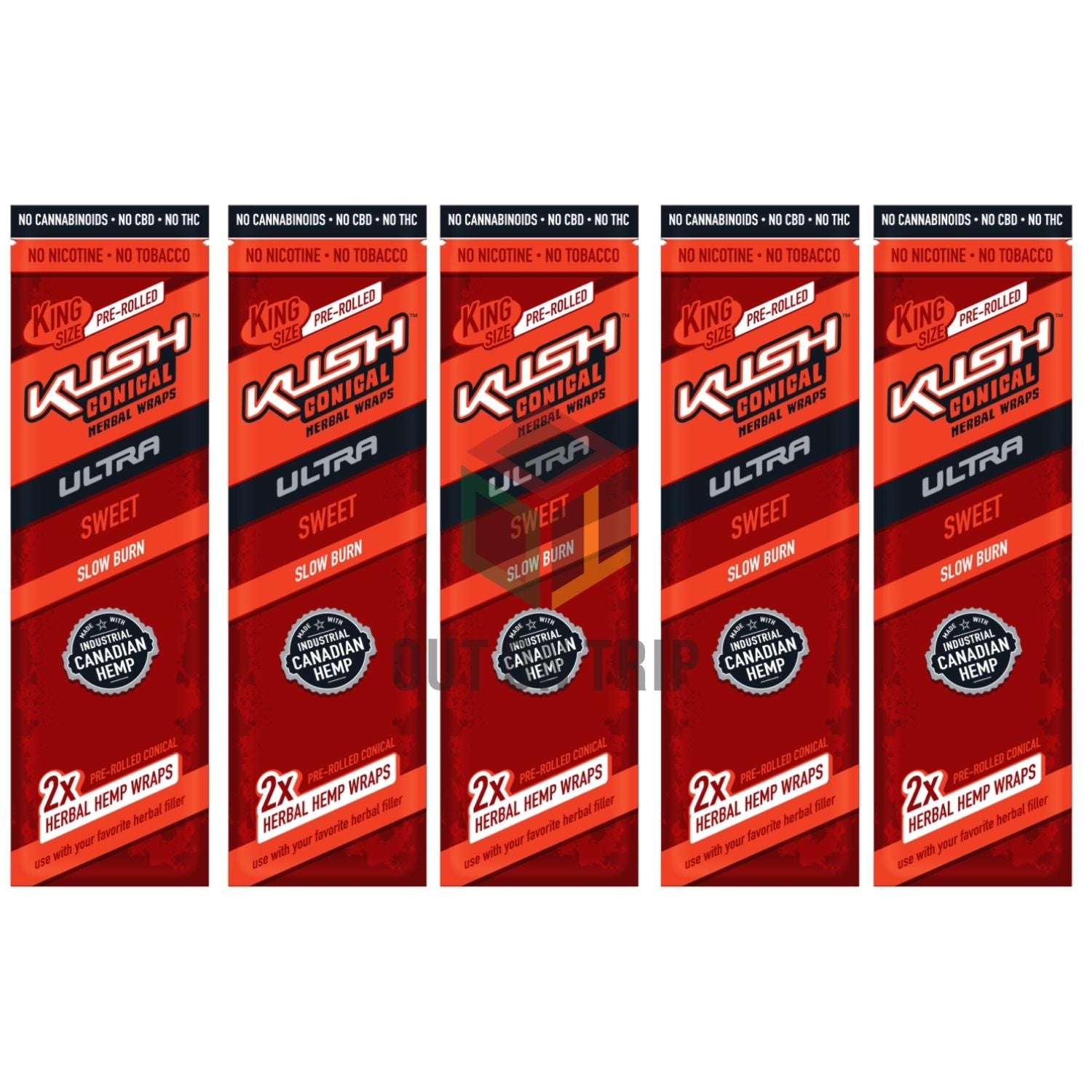 KUSH CONICAL HERBAL PREROLLED WRAPS ULTRA - Sweet