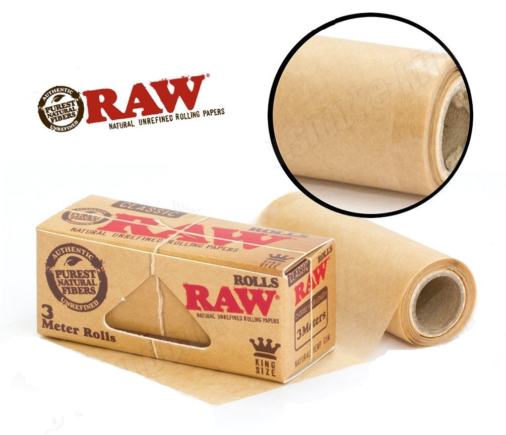 RAW CLASSIC ROLL 3meter ROLLING PAPER ROLL - Outontrip