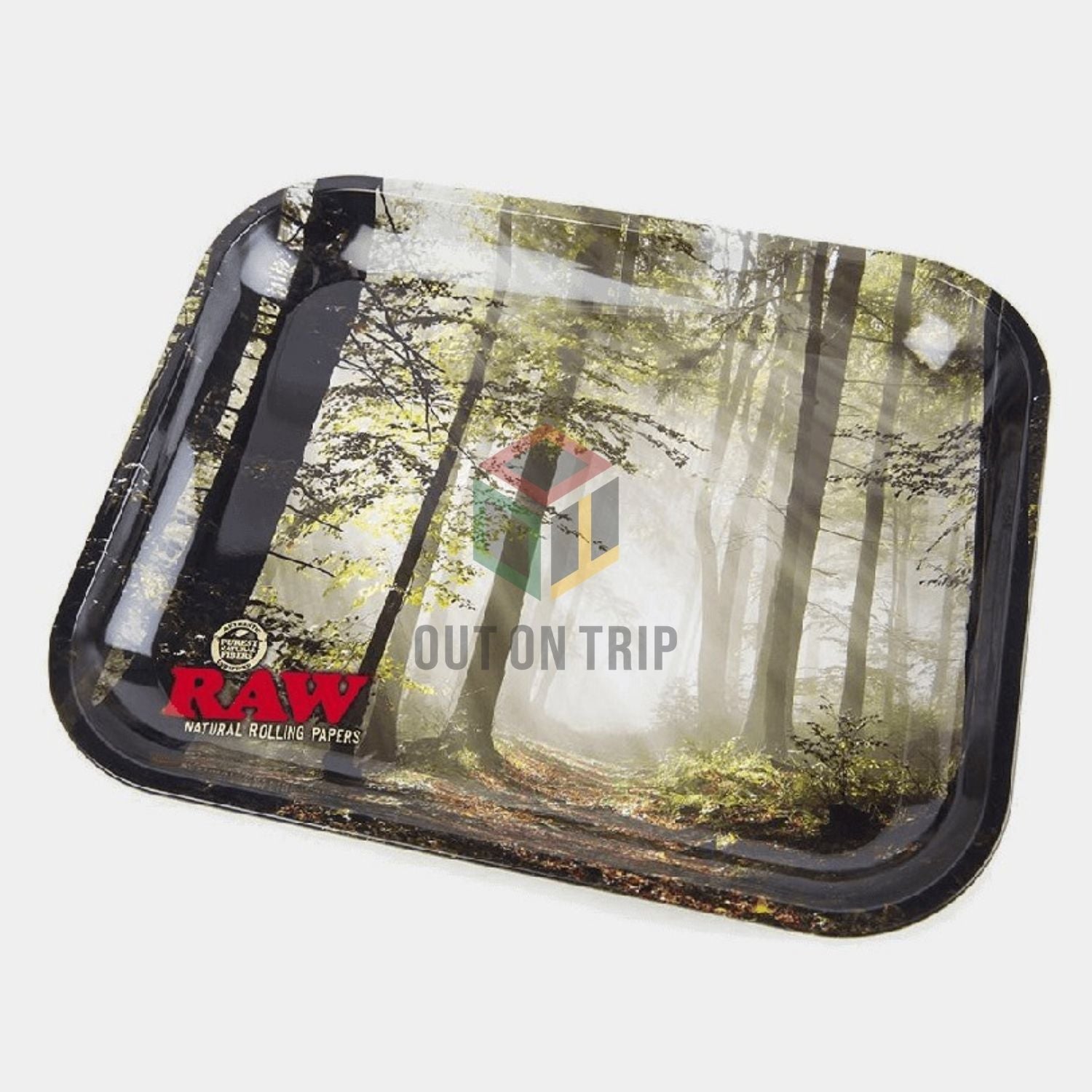 RAW Smoky Forest Rolling Tray - Medium