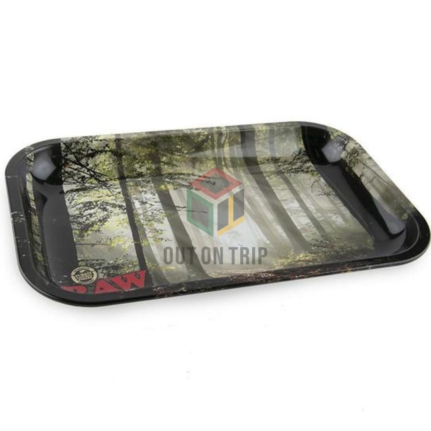 RAW Smoky Forest Rolling Tray - Medium