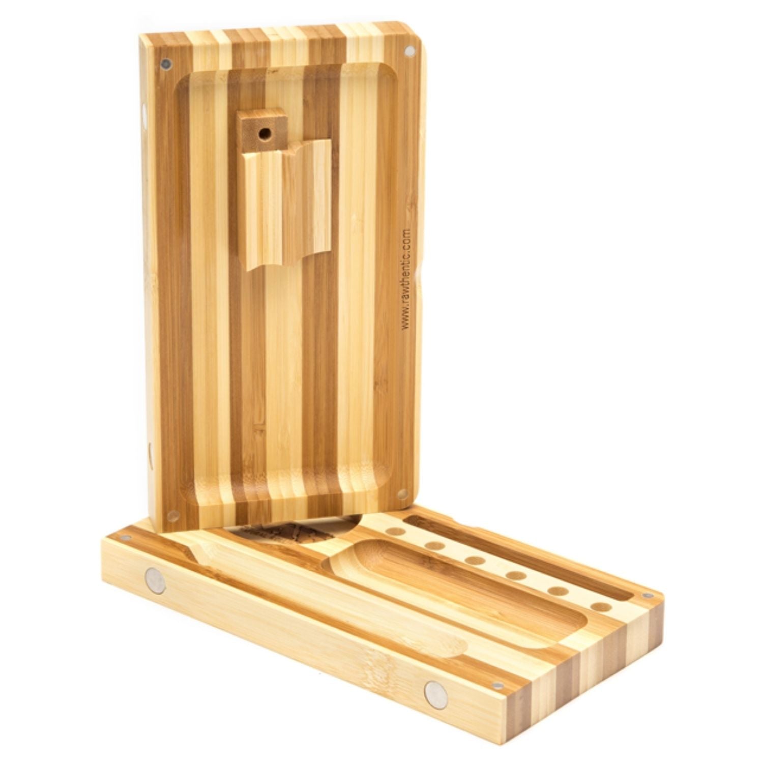 RAW Backflip Striped Bamboo Rolling Tray