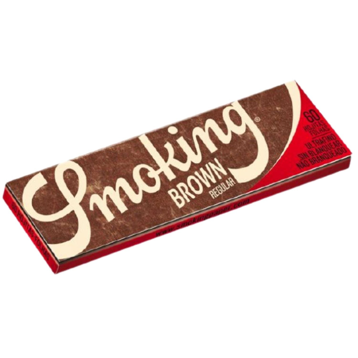 SMOKING Brown Ultra Fine Regular Size - 60 Leaves