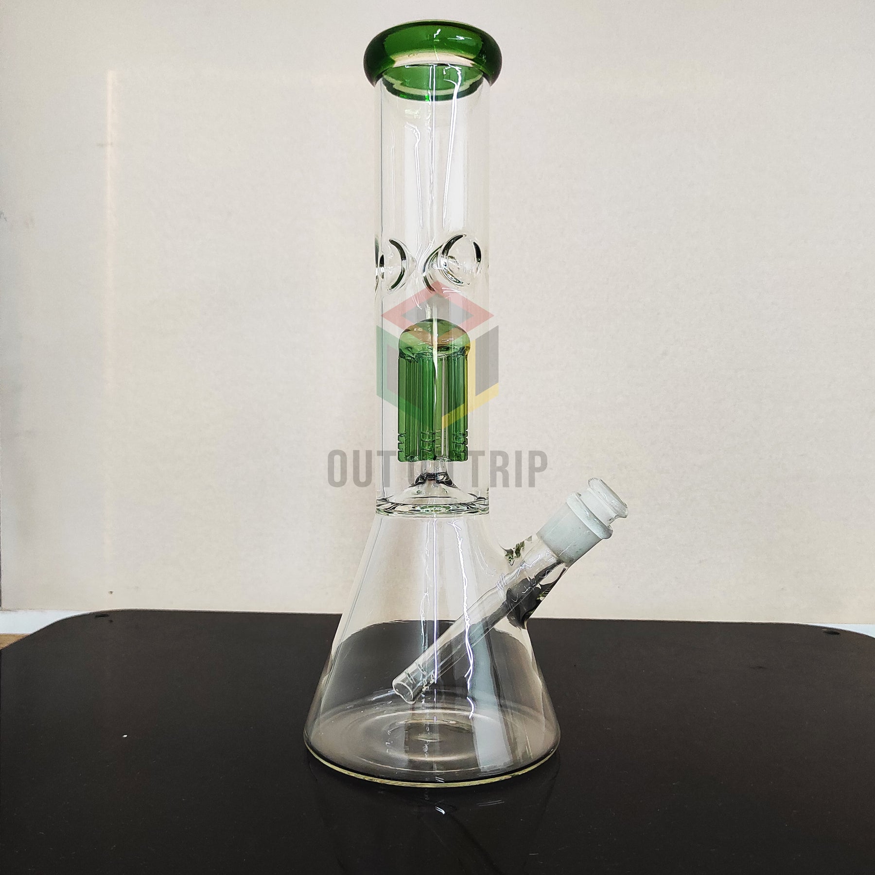 12 Inch Conical Assorted Colors Bong with Ice Catcher & Tree Percolator