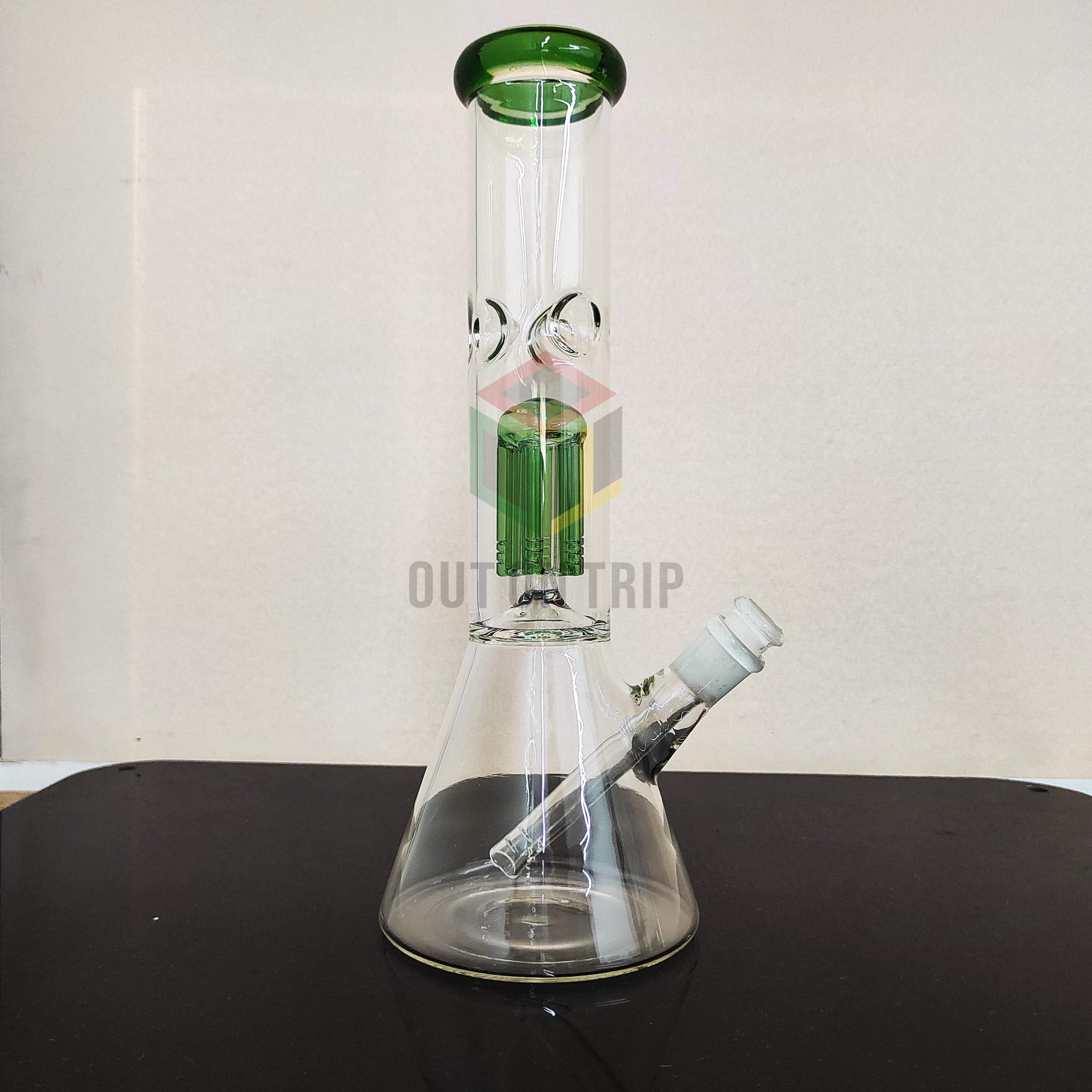 8 Inch Conical Assorted Colors Bong with Ice Catcher & Tree Percolator