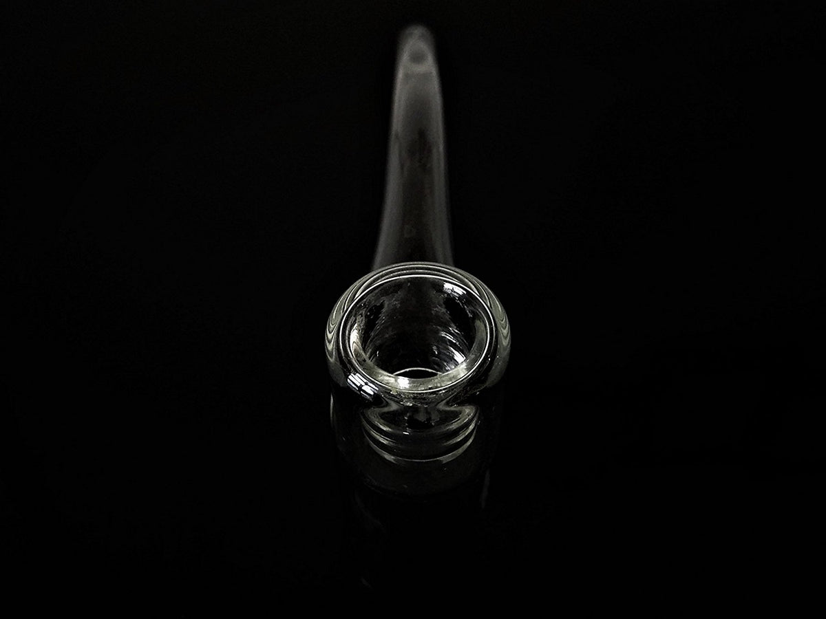Sherlock 5 inch Clear Glass Cigar Pipe - Outontrip