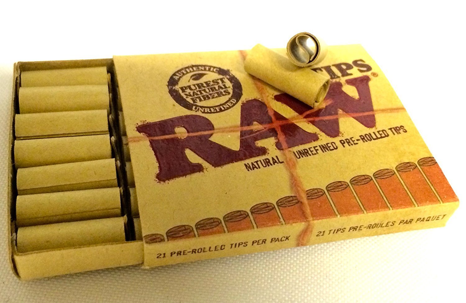 RAW PREROLLED ROLLING paper FILTER TIPS/ROACH - Outontrip