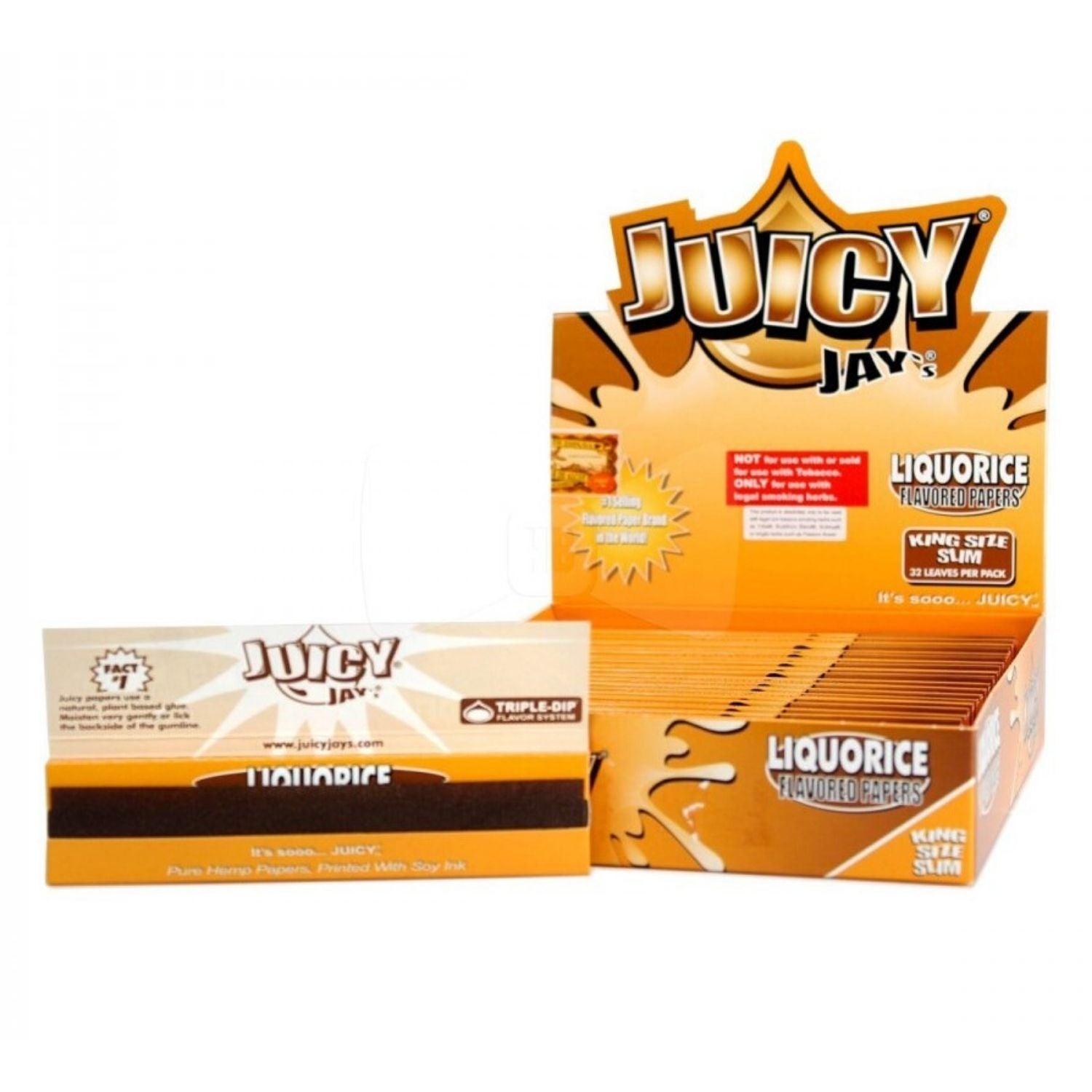 Juicy Jay Rolling Papers - Liquorice Flavor - KSS