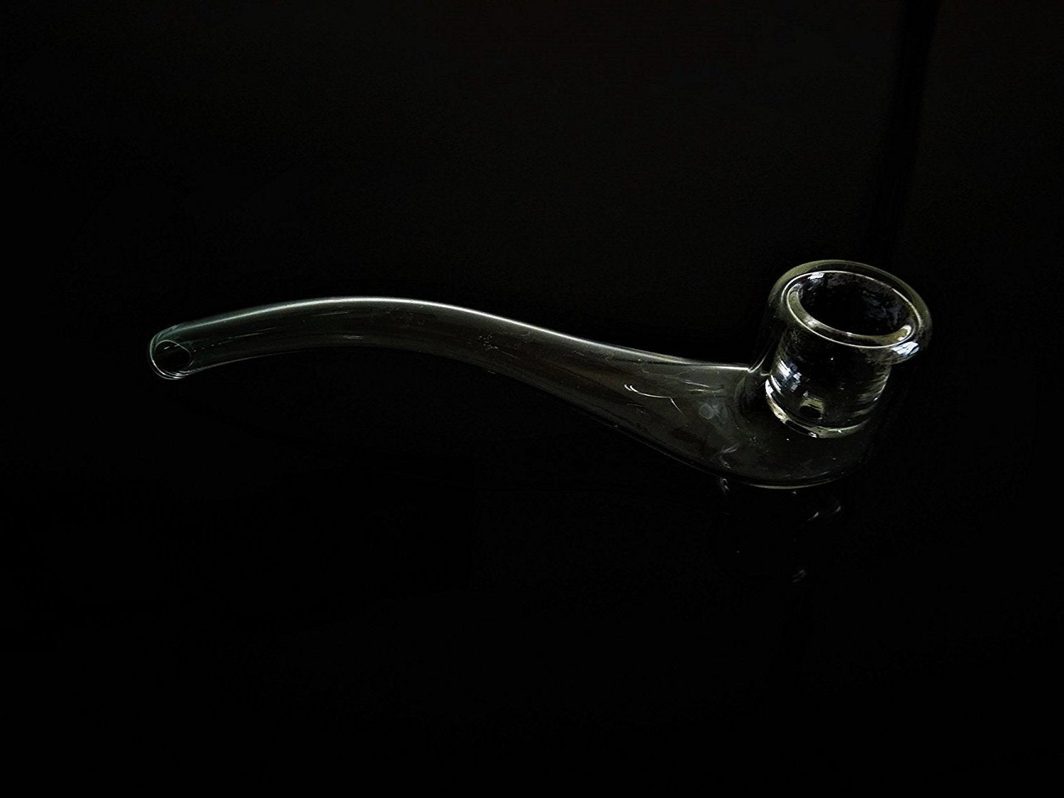 Sherlock 5 inch Clear Glass Cigar Pipe - Outontrip