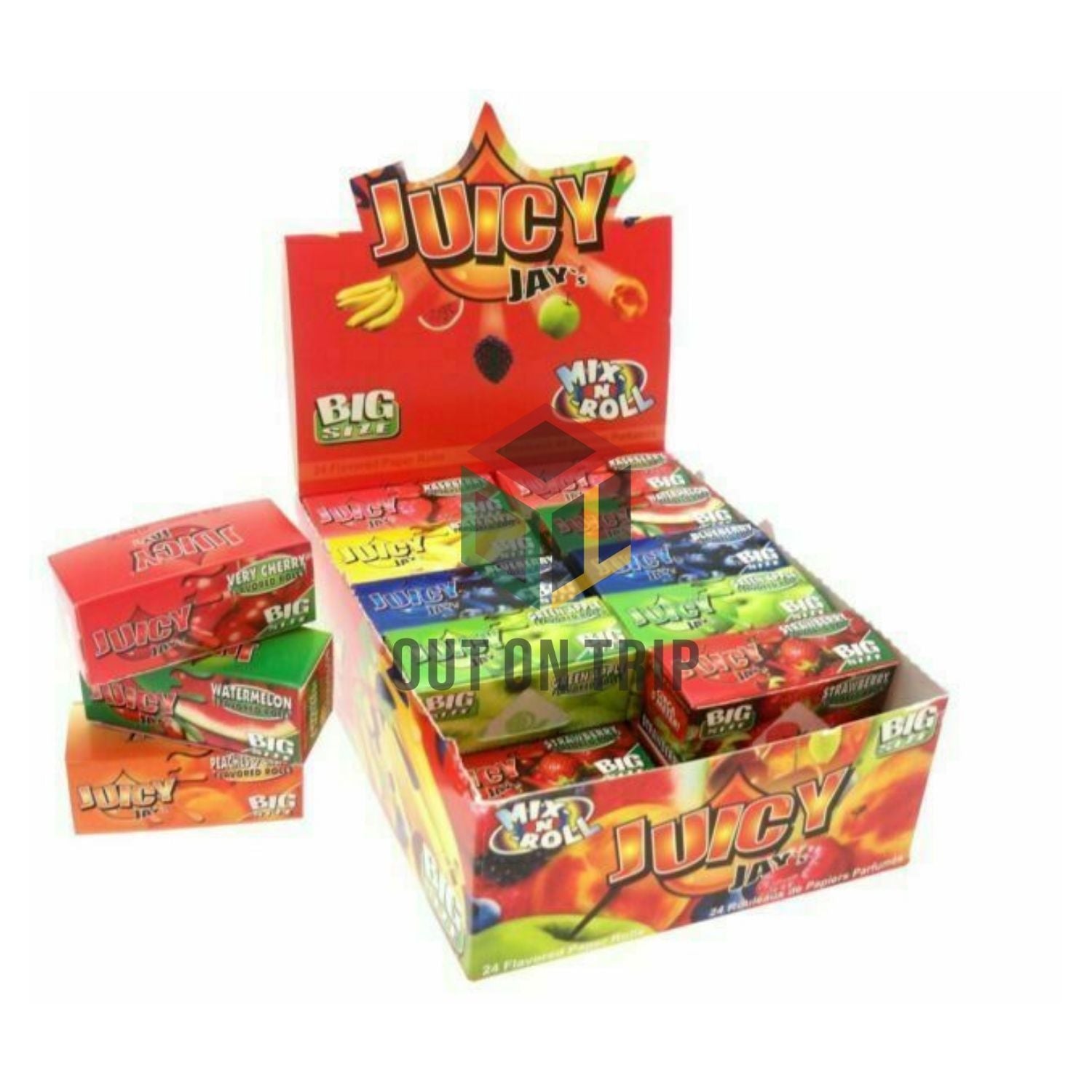 JUICY JAY KING SIZE MIX FLAVORS BOX (24 packs per box)