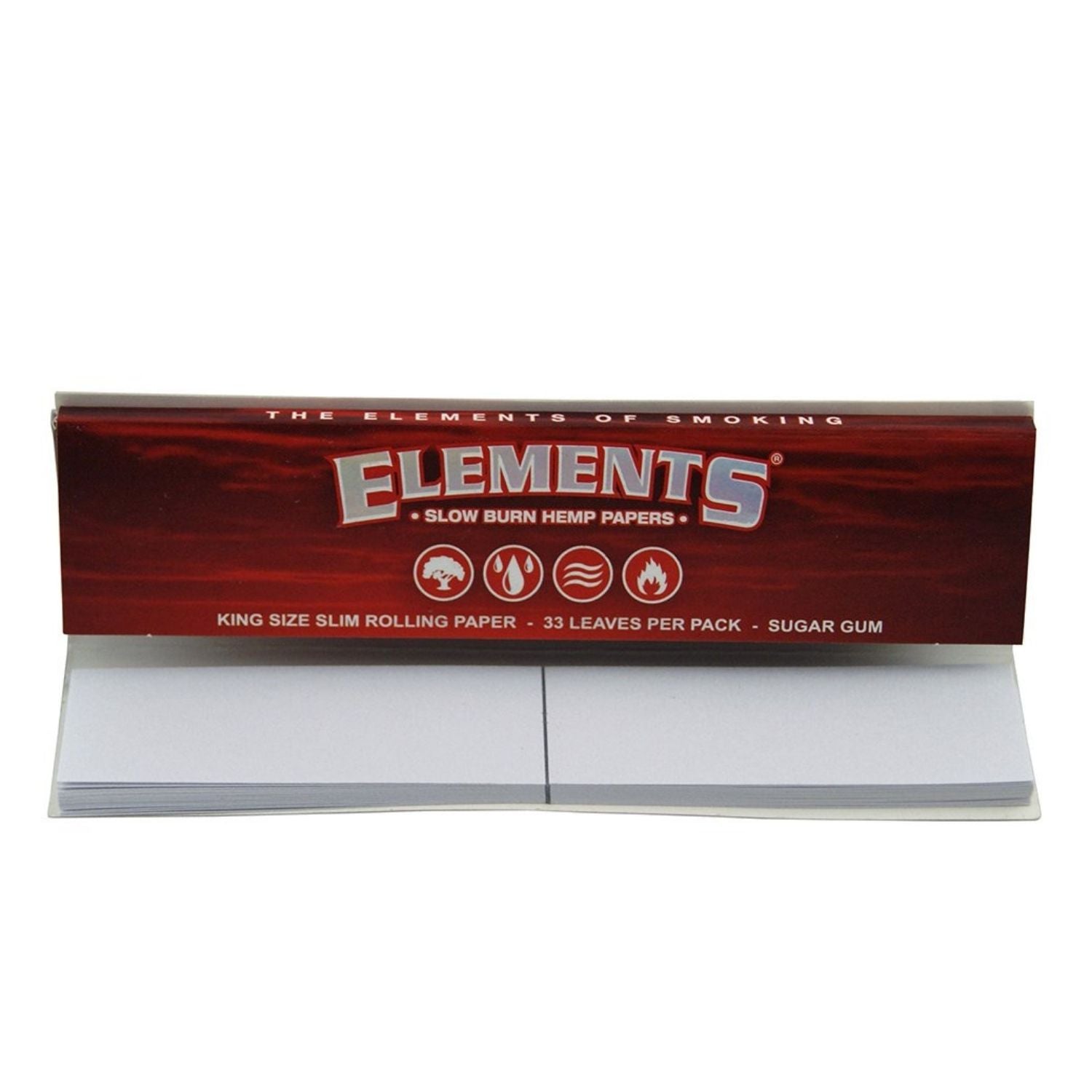 ELEMENTS RED CONNOISSEUR - King Size Rolling Papers with Tips