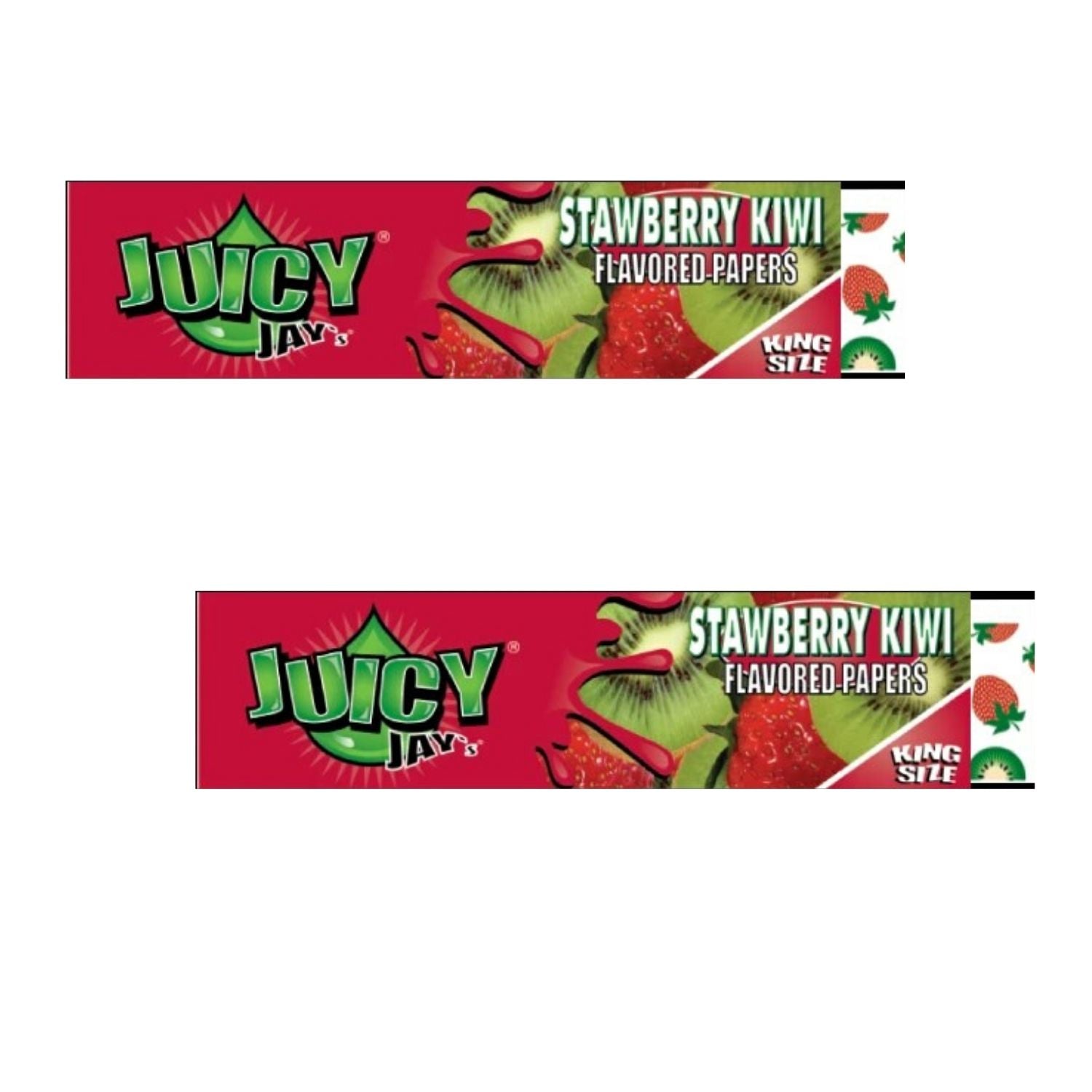 Juicy Jay Rolling Papers - Strawberry - Kiwi Flavor - KSS