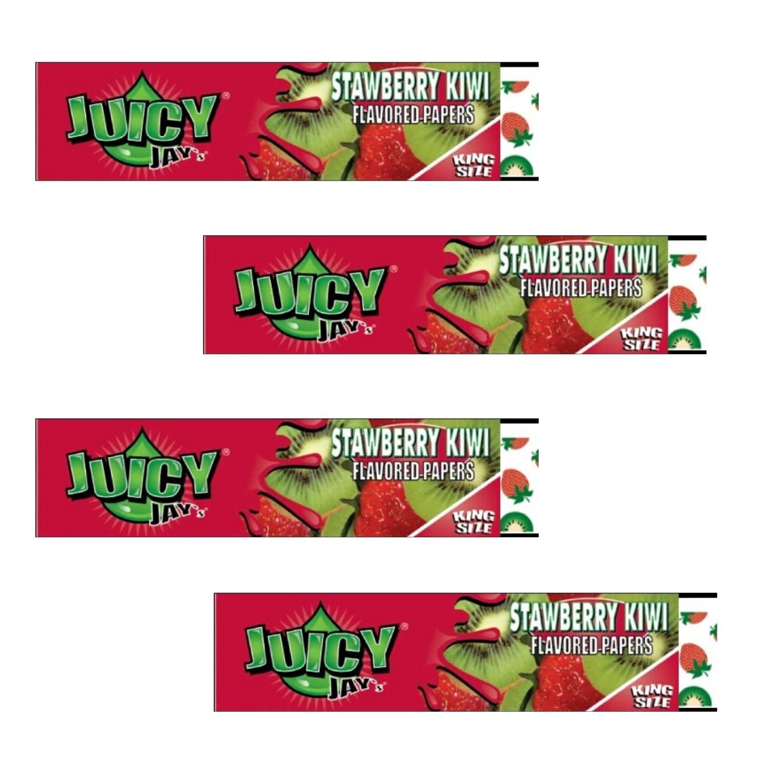 Juicy Jay Rolling Papers - Strawberry - Kiwi Flavor - KSS