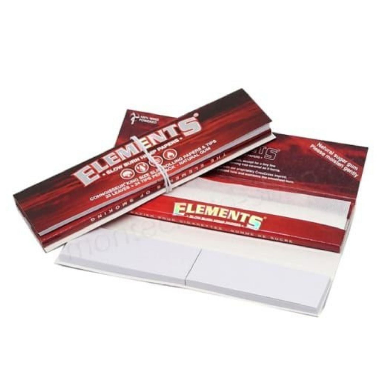 ELEMENTS RED CONNOISSEUR - King Size Rolling Papers with Tips