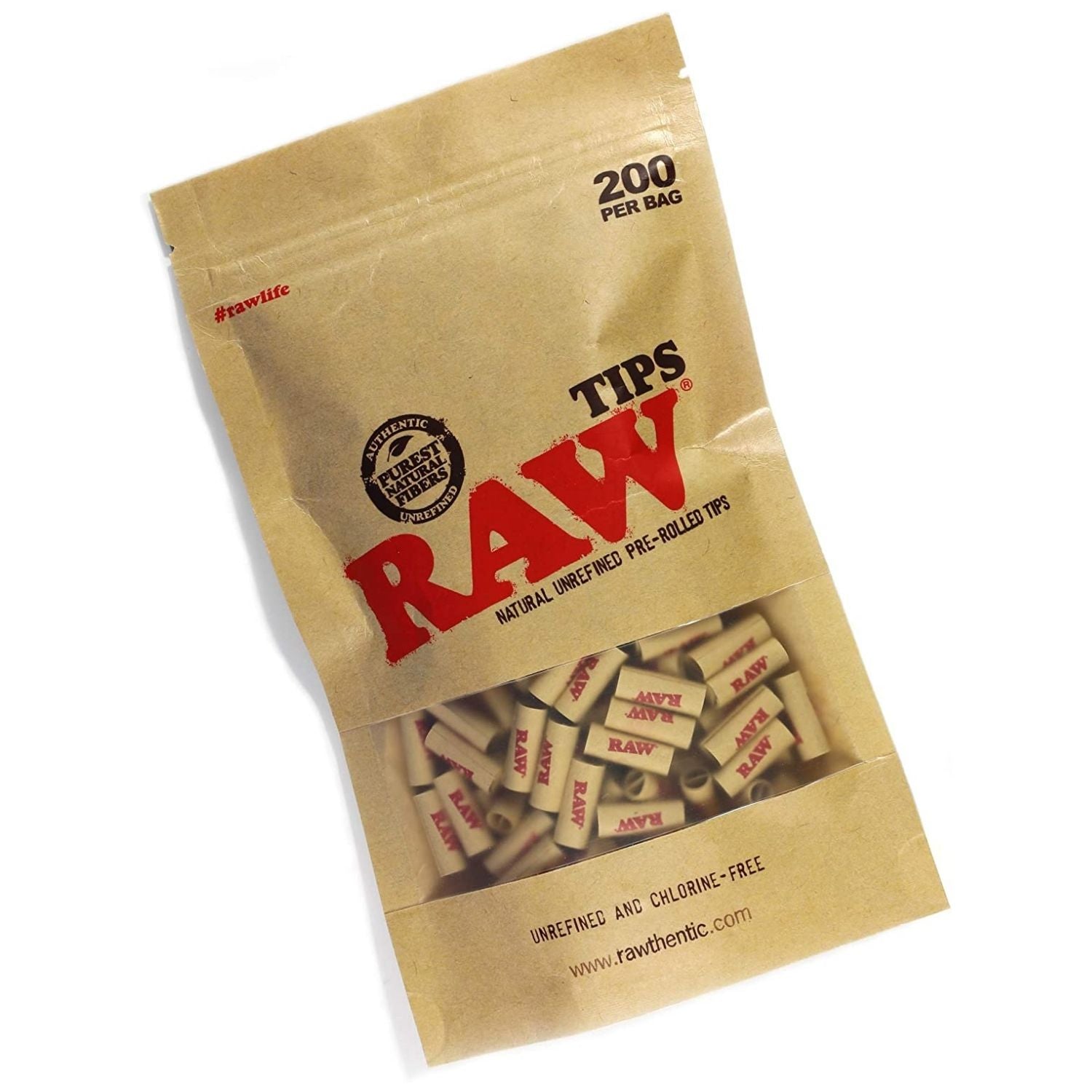 RAW Prerolled Filter Tips - 200 Tips