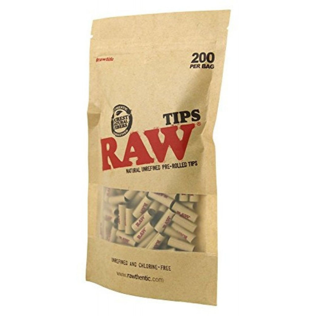 RAW Prerolled Filter Tips - 200 Tips