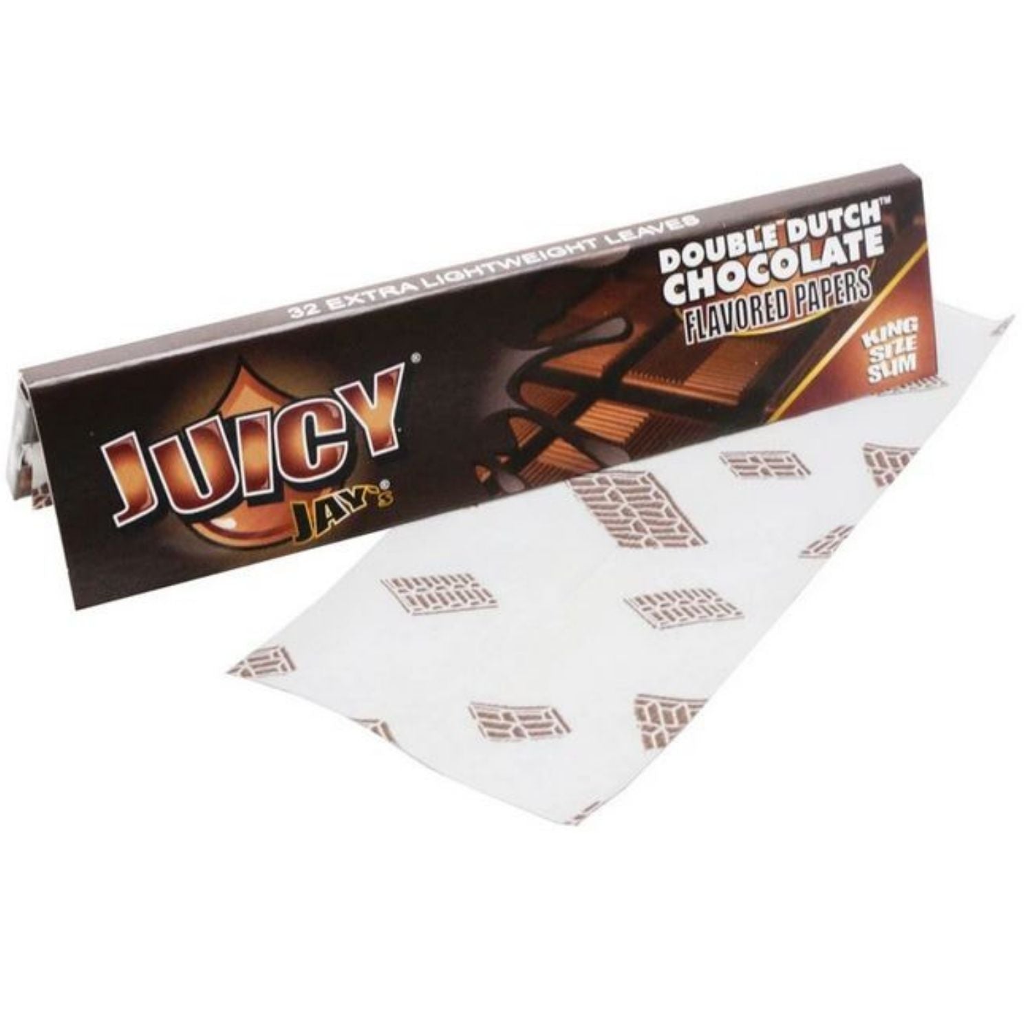 Juicy Jay Rolling Papers - Chocolate Double Dutch Flavor - KSS