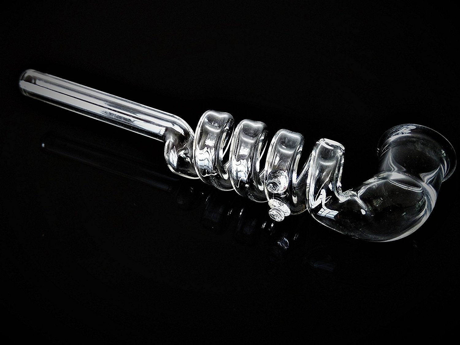 Handmade 4 Ringed Glass Smoking Pipe - Outontrip