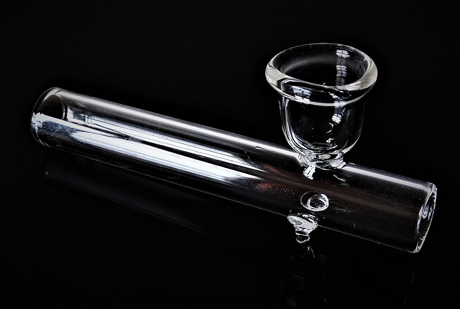 Handmade 4 inch Clear Glass Smoking Pipe - Outontrip