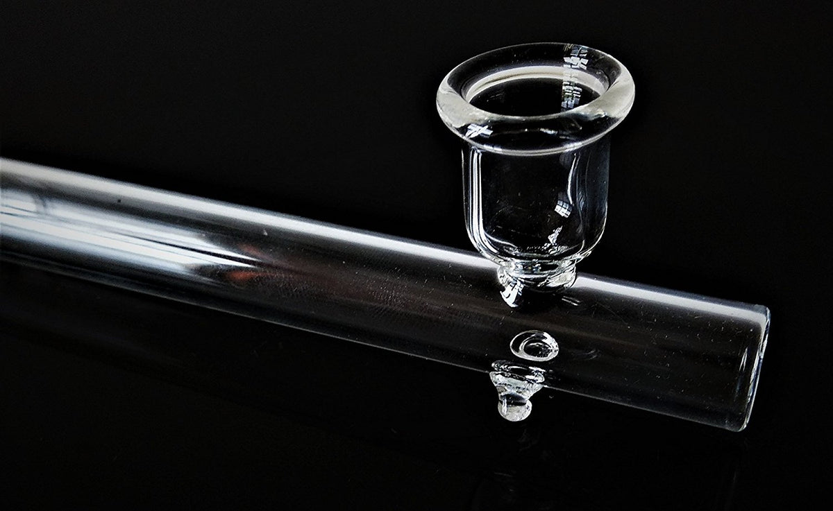 Handmade 5 Inch Clear Glass Smoking Pipe - Outontrip