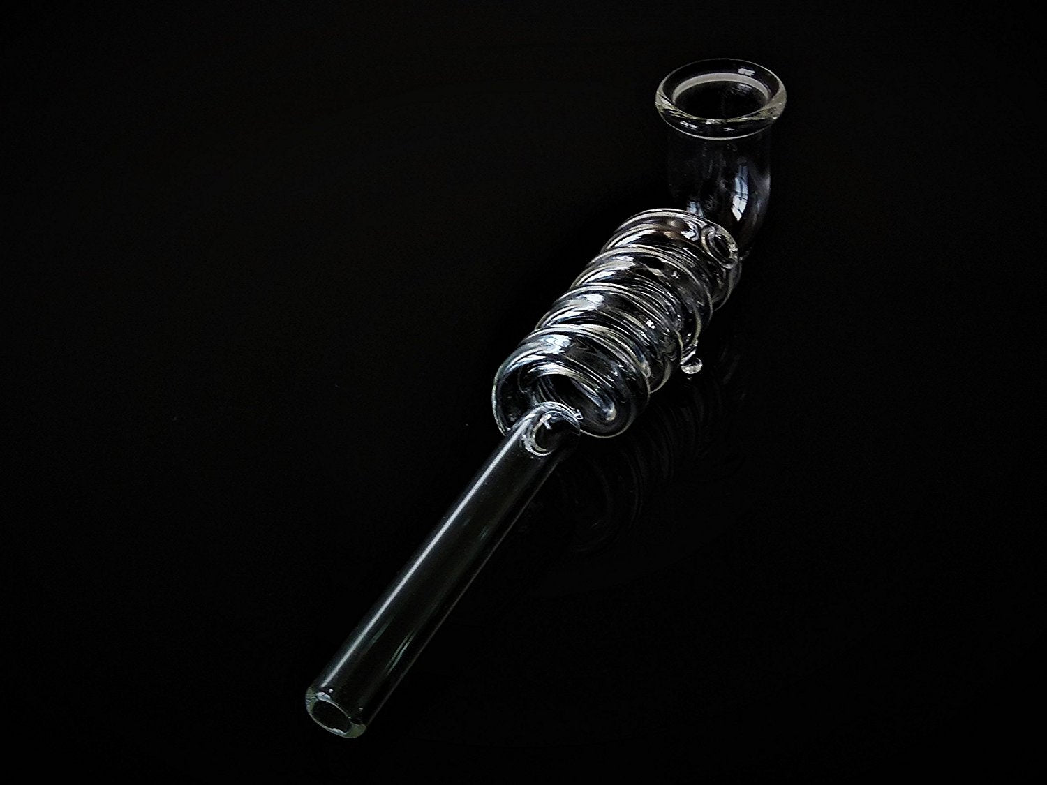 Handmade 4 Ringed Glass Smoking Pipe - Outontrip