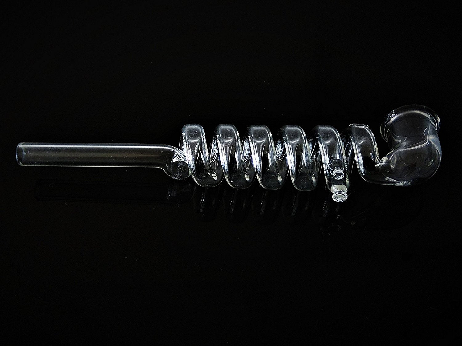 Handmade 6 Ringed Glass Smoking Pipe - Outontrip