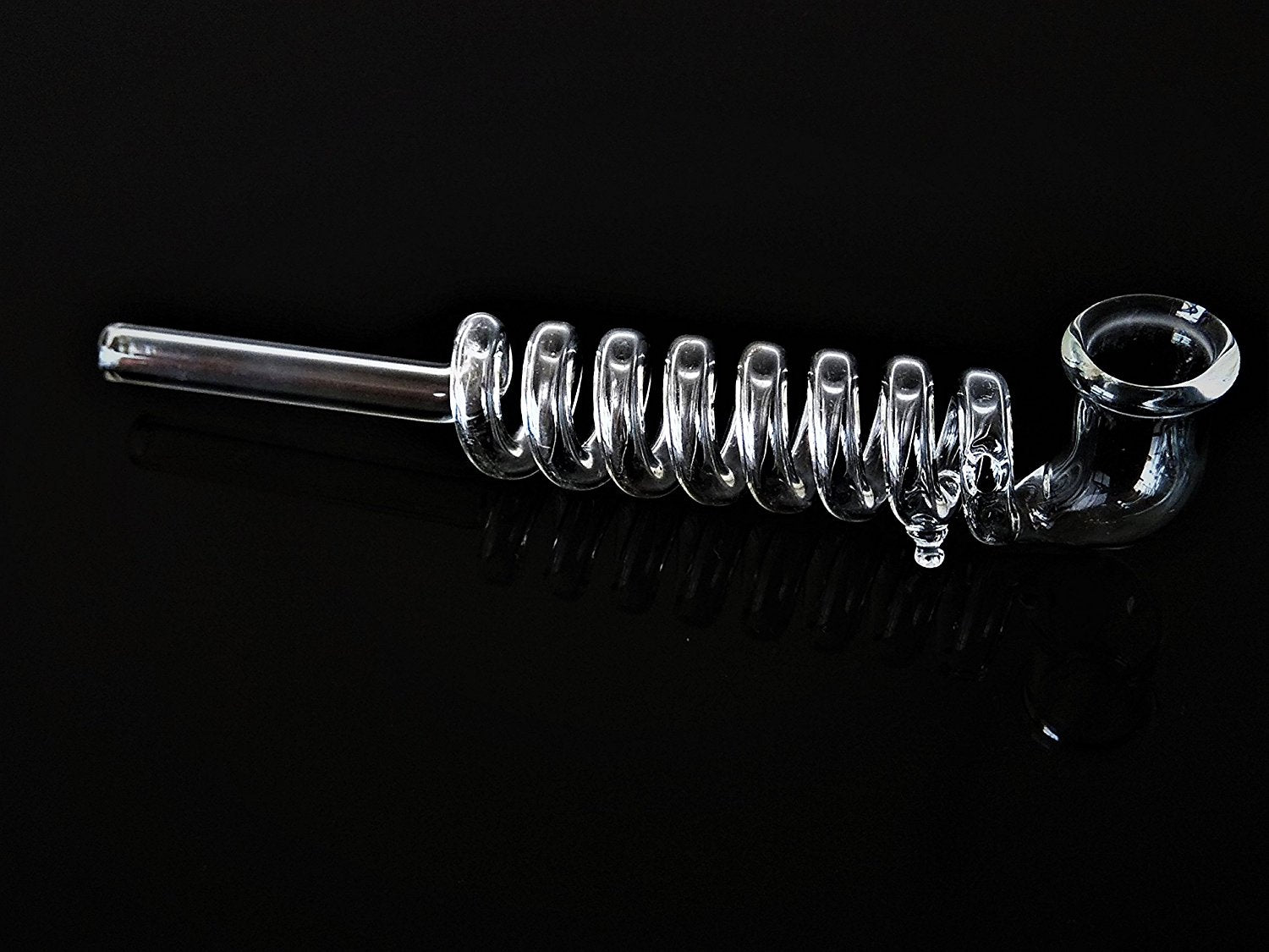 Handmade 8 Ringed Glass Smoking Pipe - Outontrip